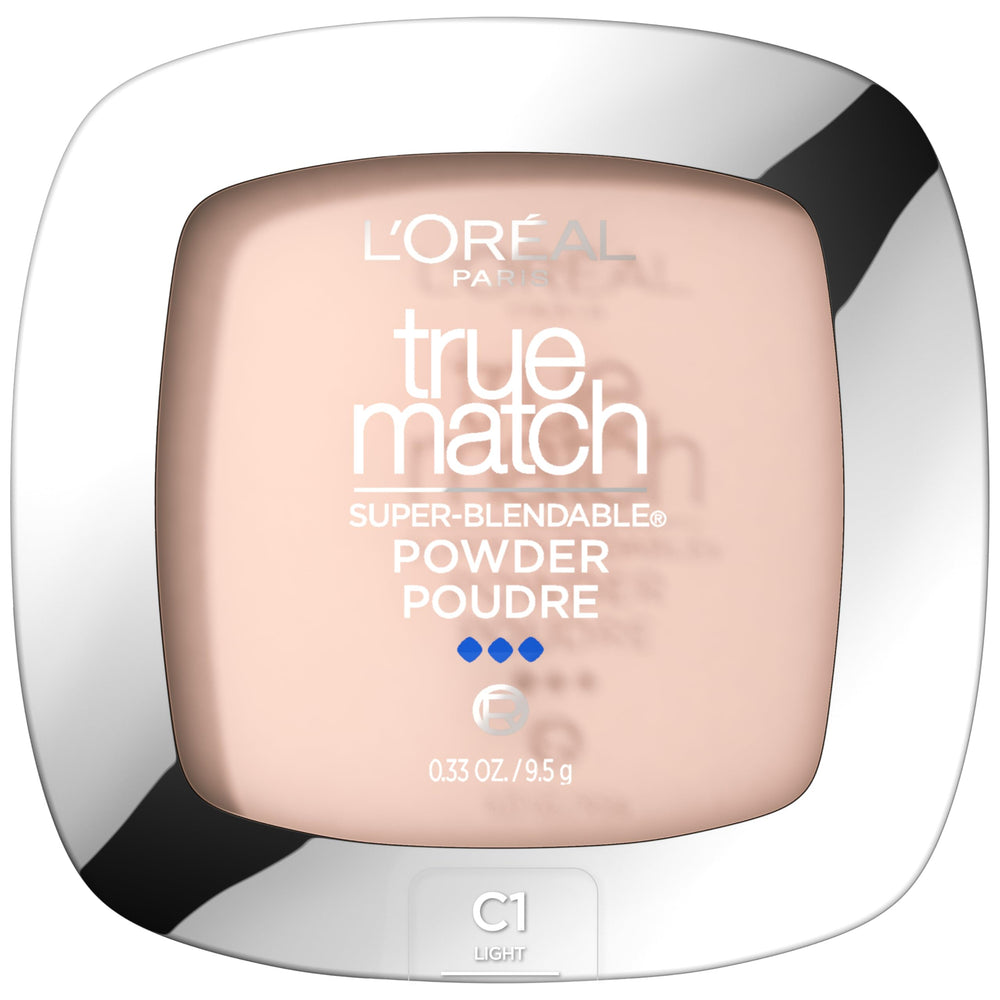 L'Oréal Paris True Match polvos compactos en envase para retoques rápidos.