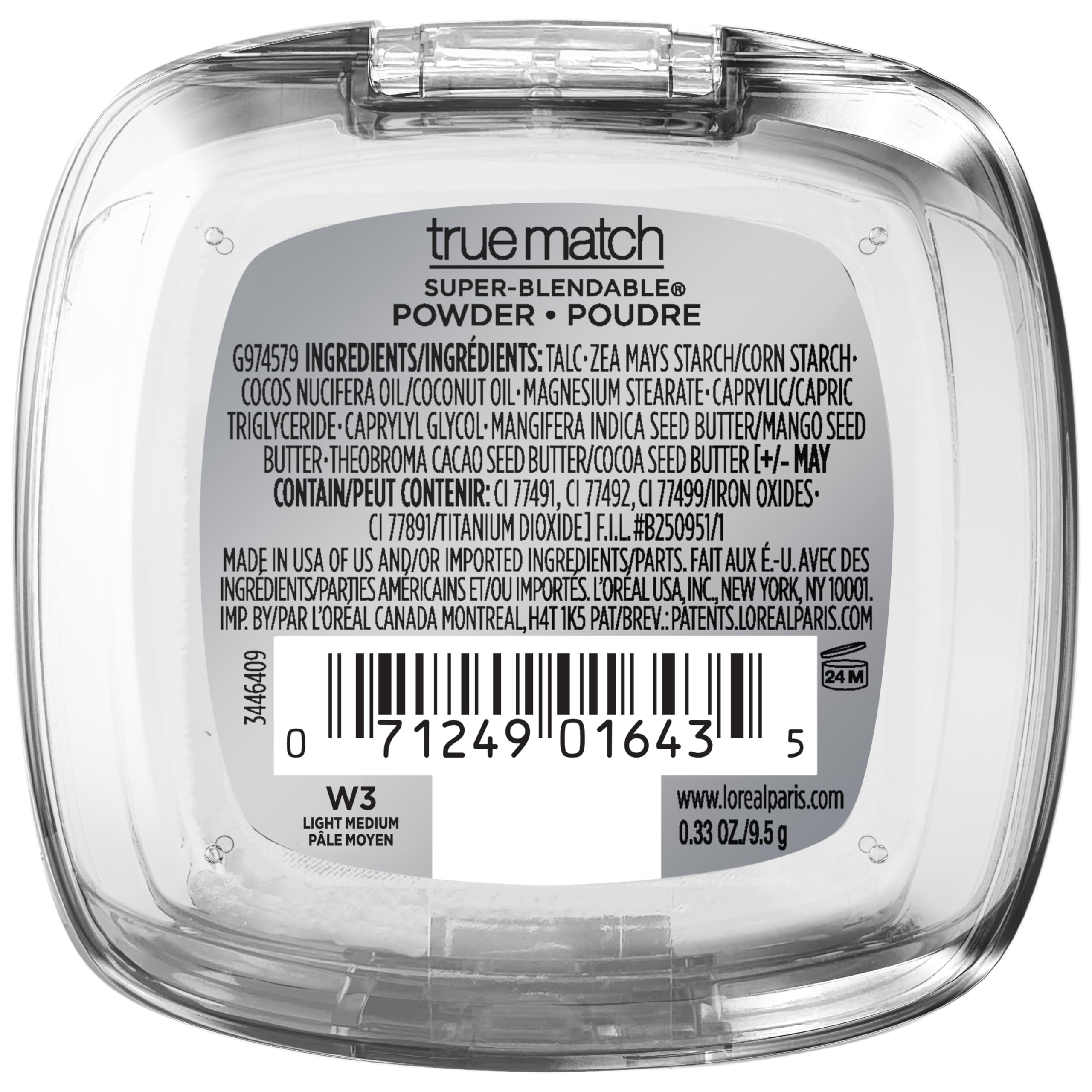 L'Oréal Paris True Match Polvo compacto con pigmentos de perla realza el tono