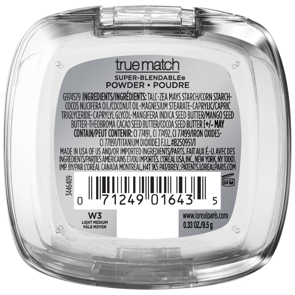 L'Oréal Paris True Match Polvo compacto con pigmentos de perla realza el tono