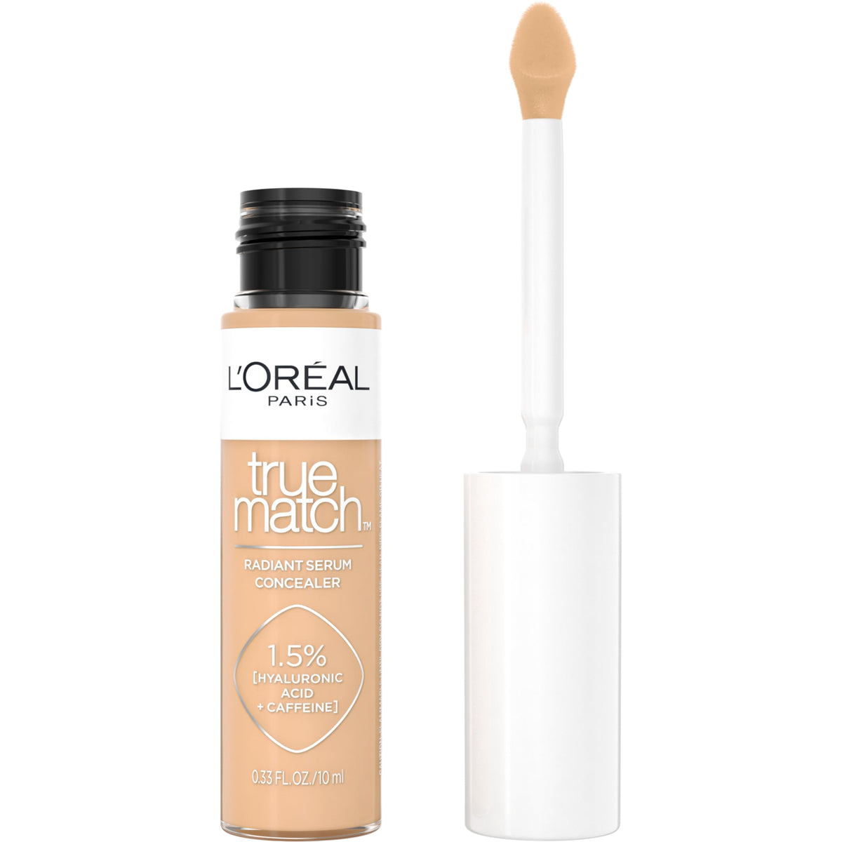 L’Oréal Paris True Match Radiant Serum Concealer, bote, cobertura suave y mirada más iluminada.