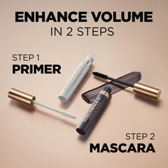 L’Oréal Paris Voluminous Primer nutre las pestañas para sensación suave y saludable.