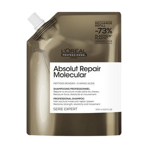 Botella de L’Oréal Professionnel Paris Absolut Repair para uso diario, limpia y ayuda a reparar el cabello