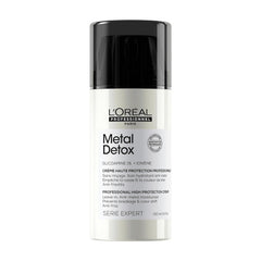 L’Oréal Professionnel Paris Metal Detox crema alisadora ligera para cabello suave y sin frizz.