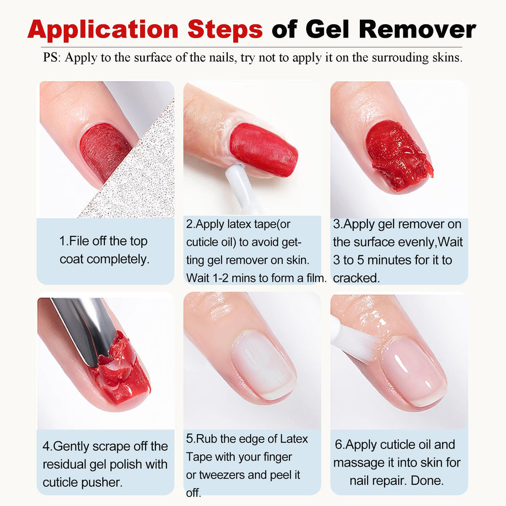 LOUINSTIC contenido-remover-gel: incluye herramientas y limas para uñas