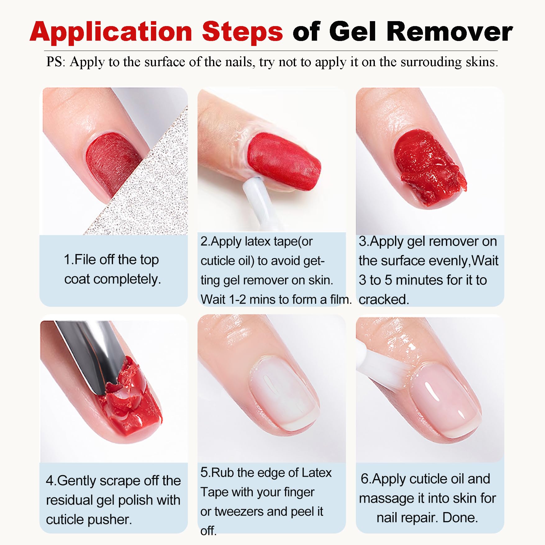 Envase de 15 ml de removedor gel de LOUINSTIC.