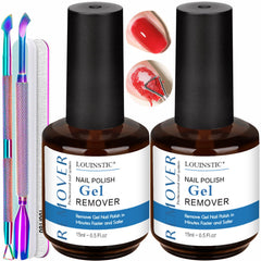 LOUINSTIC remover-esmalte-gel-2piezas: retirada rápida de gel en casa