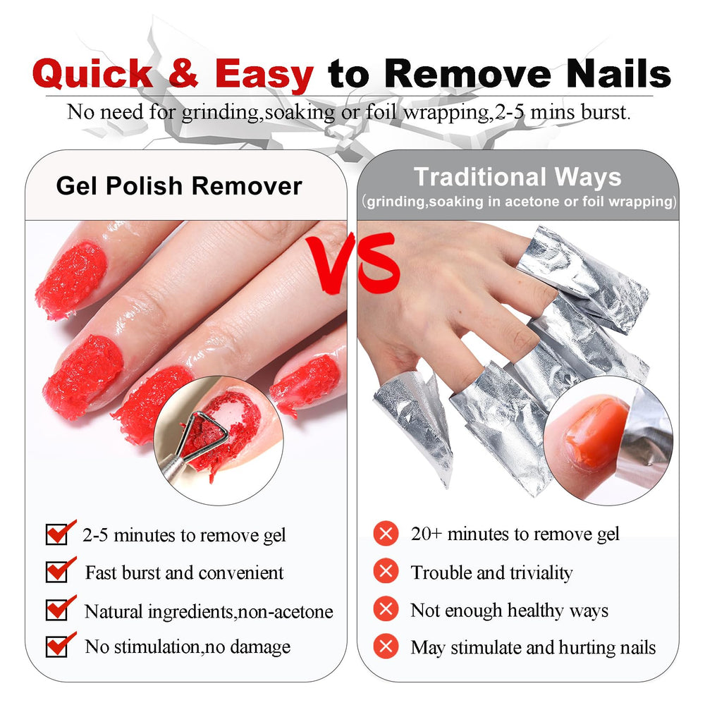 Removedor gel sin acetona de LOUINSTIC, fórmula suave.