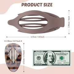 Clips Lourny planos para cabello, vista trasera, sujeción estable