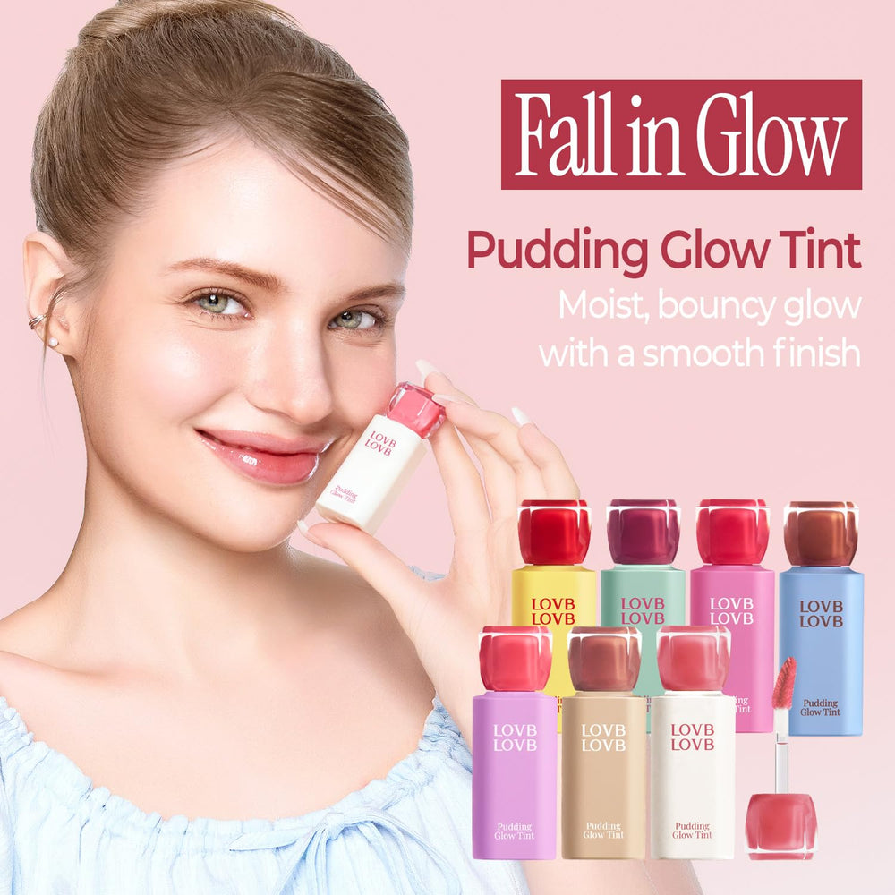 LOVB LOVB Pudding Glow tinte labial: color de larga duración sin transferencia