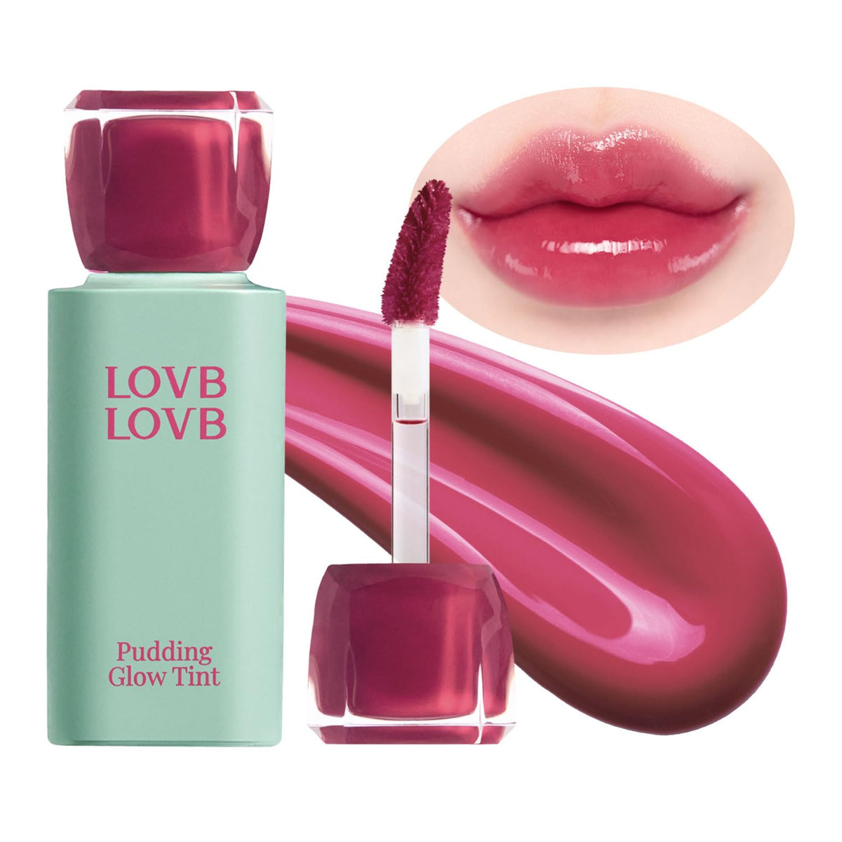 LOVB LOVB Pudding Glow tinte labial: empaque compacto para retoques diarios
