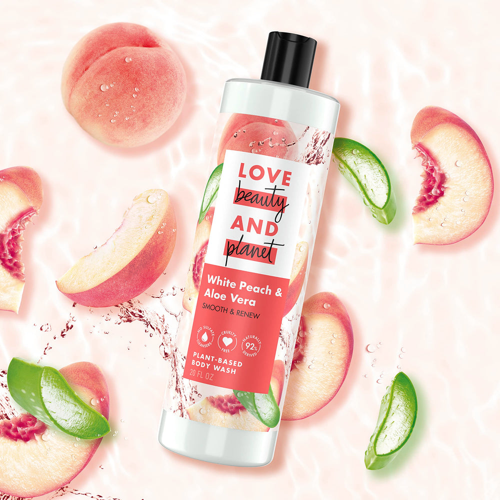 Envase de Love Beauty and Planet hecho con material 100% reciclado y reciclable