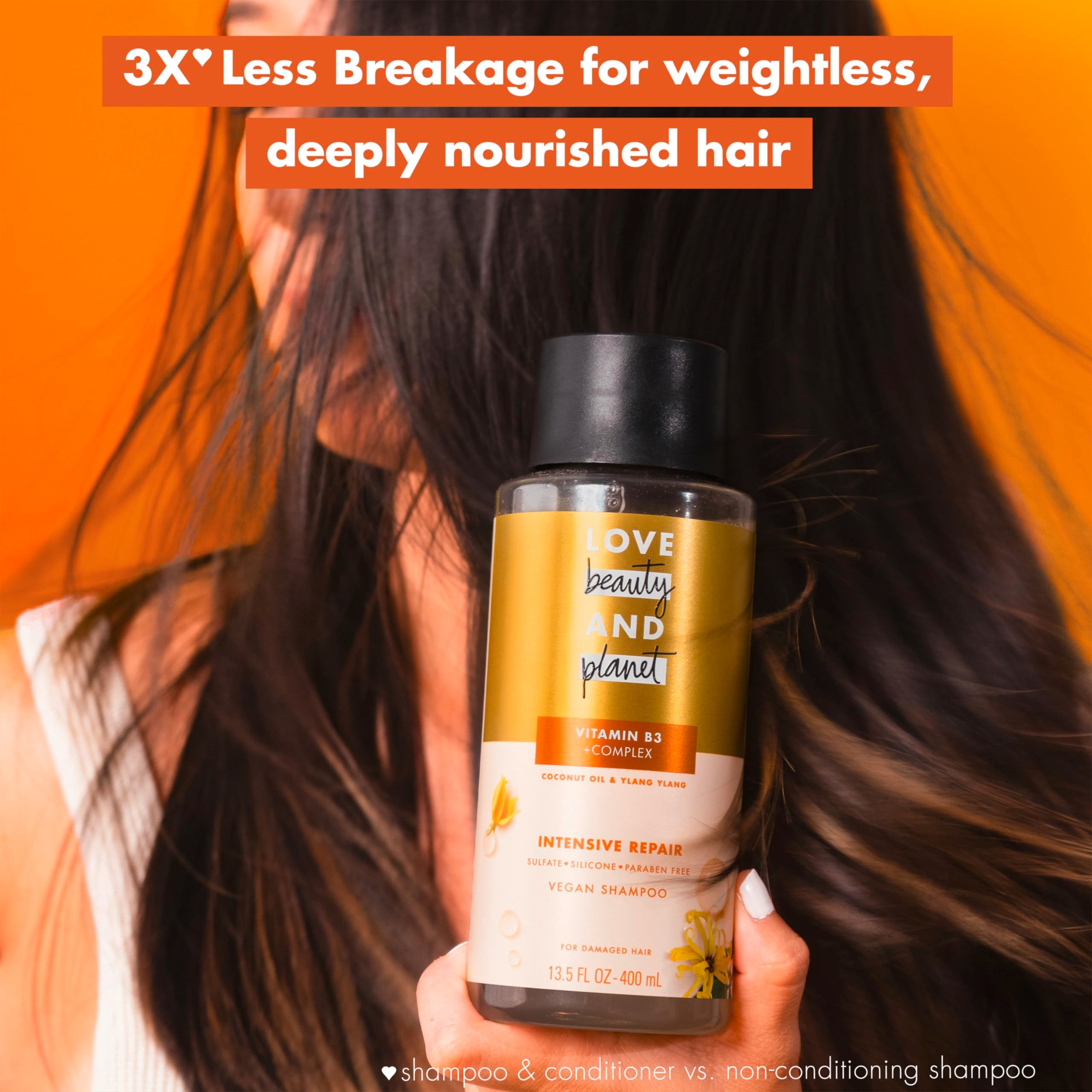 Vitamina B3 y complejo fortalecedor en Love Beauty and Planet