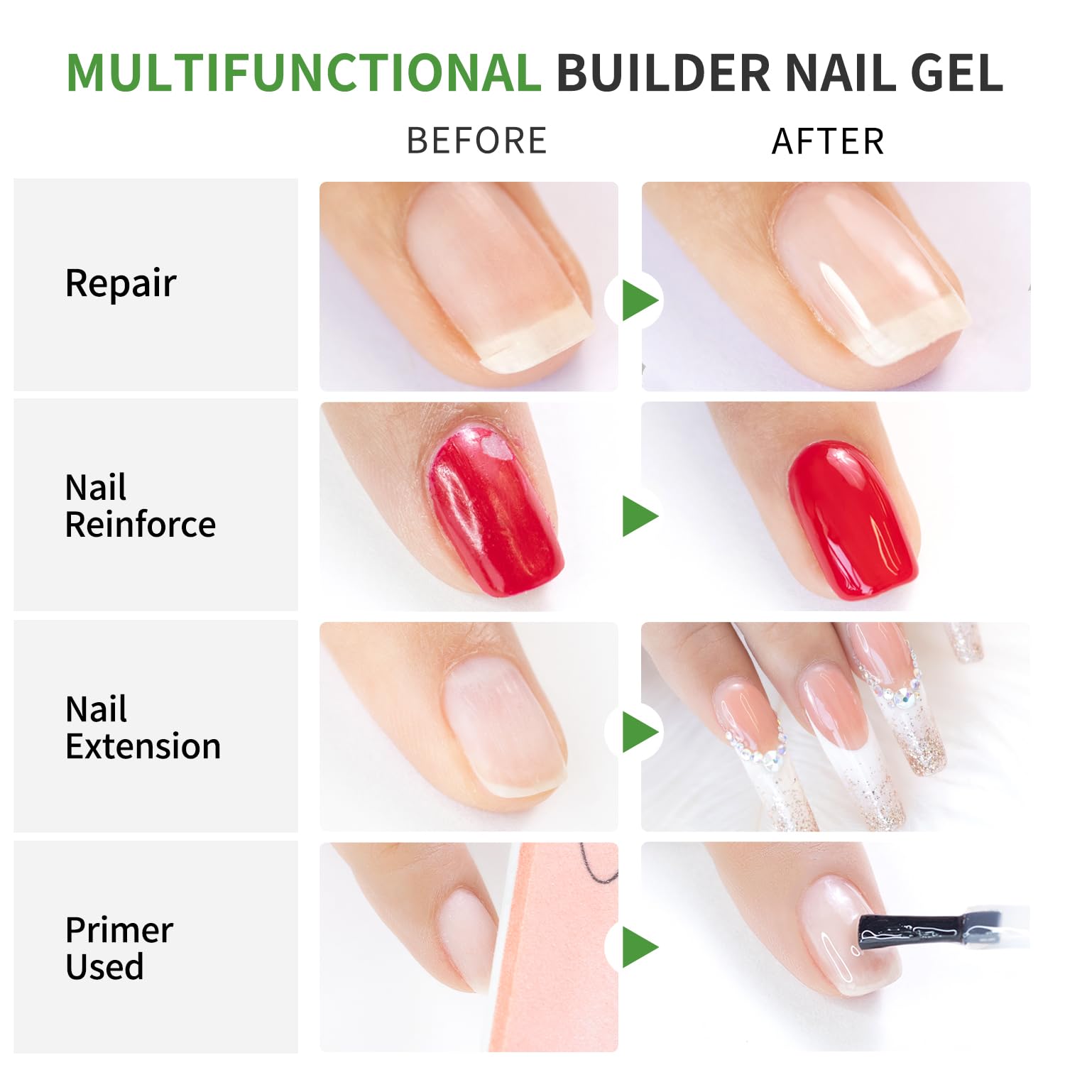 Love Easy gel-constructor sin HEMA-reparacion-unas: repara y refuerza uñas debilitadas con buena adherencia.