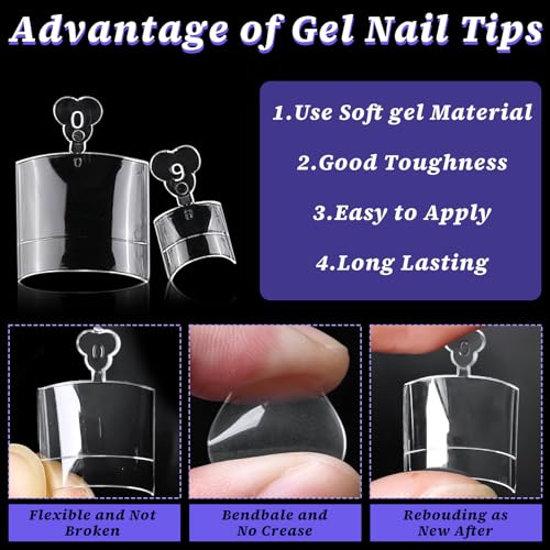 LoveOurHome aplicación fácil de uñas de gel para dedos sin lijado