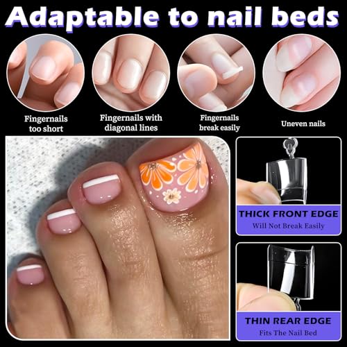 LoveOurHome uñas de gel duraderas y flexibles para dedos