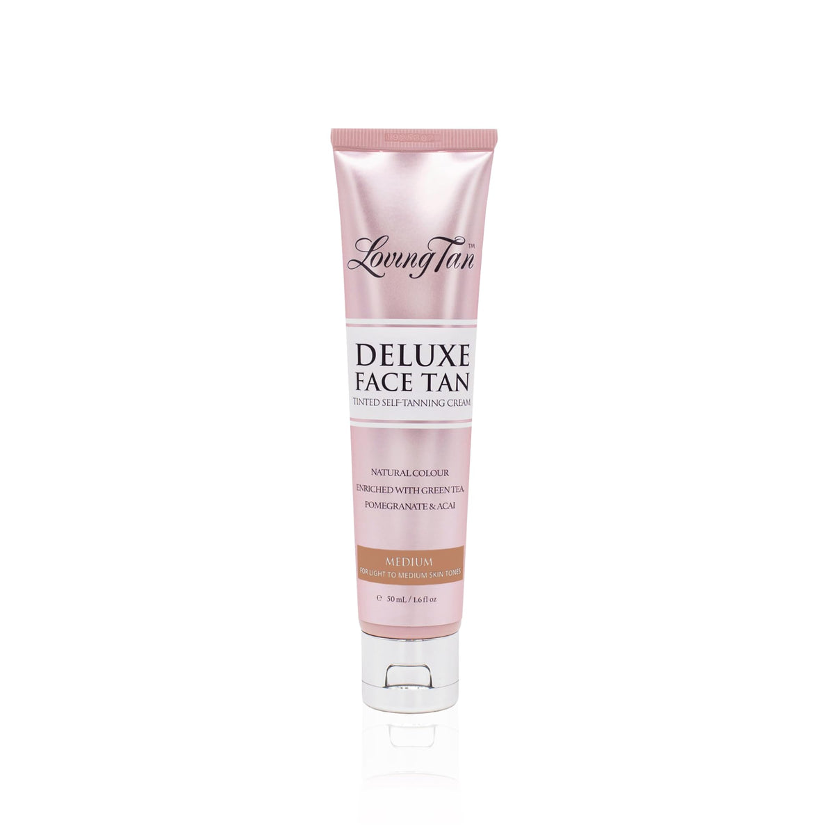 Loving Tan Deluxe Face Self Tanner: aplicación suave en rostro para tono uniforme