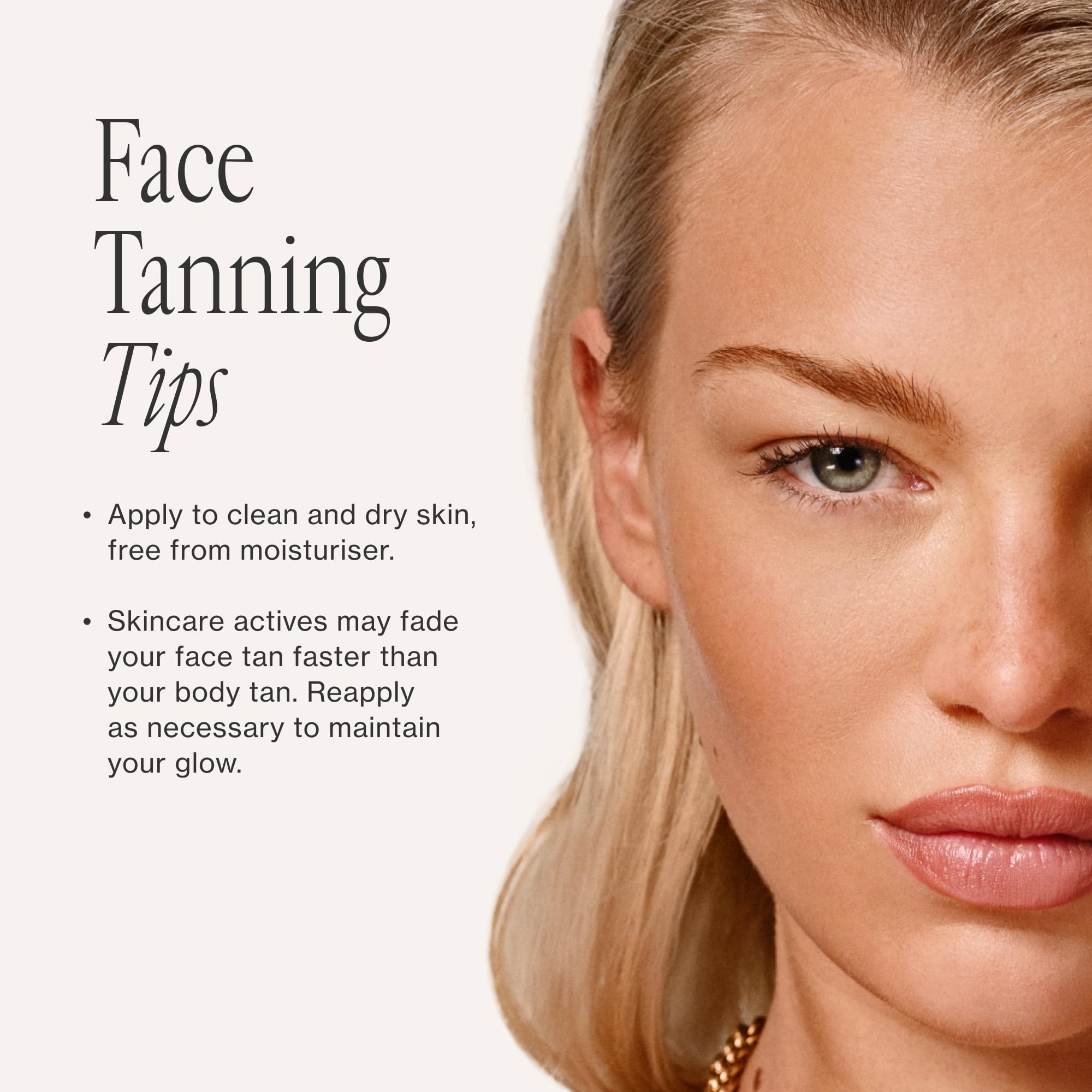 Loving Tan Deluxe Face Self Tanner: fórmula dermatológicamente probada para piel sensible