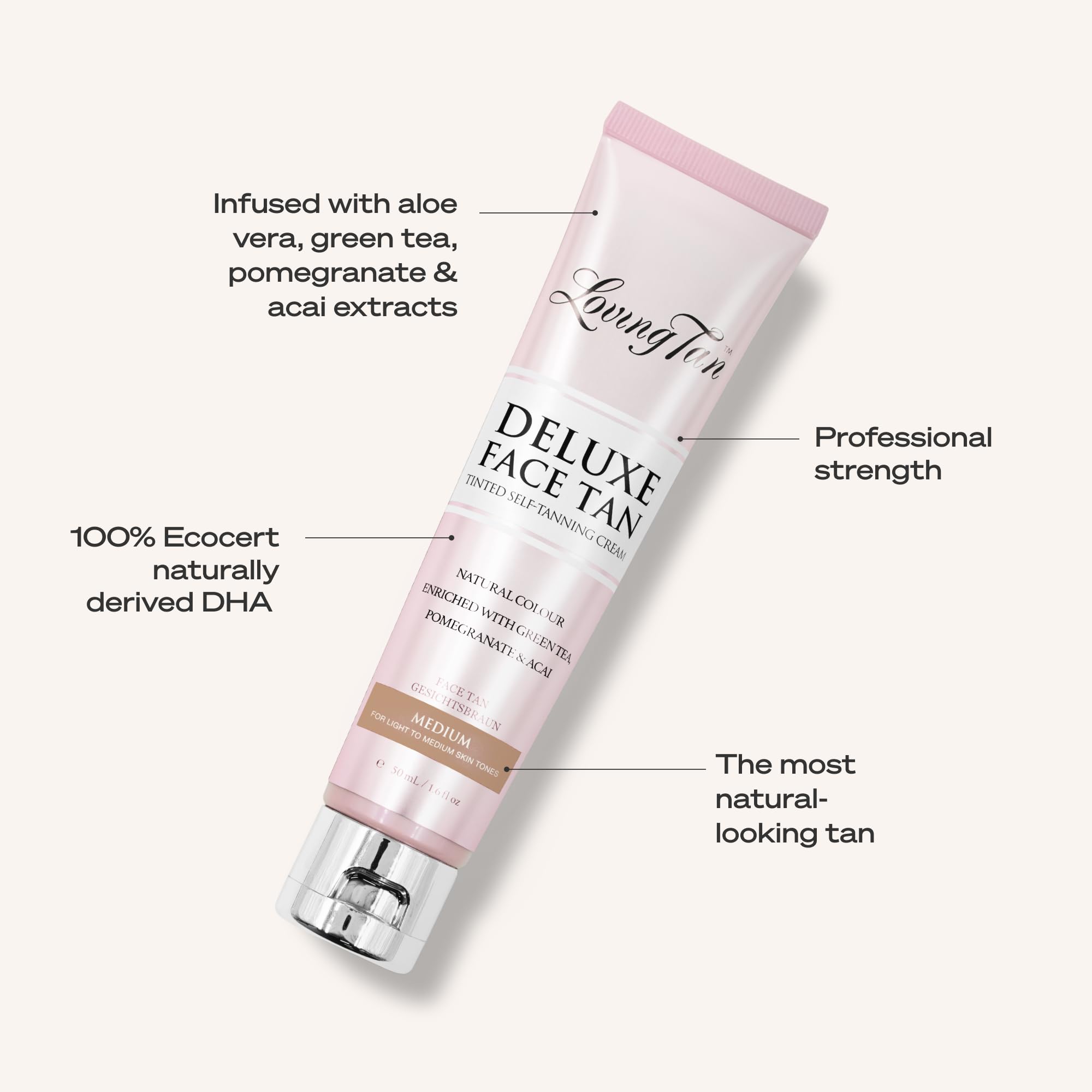 Loving Tan Deluxe Face Self Tanner: uso diario seguro para rostro