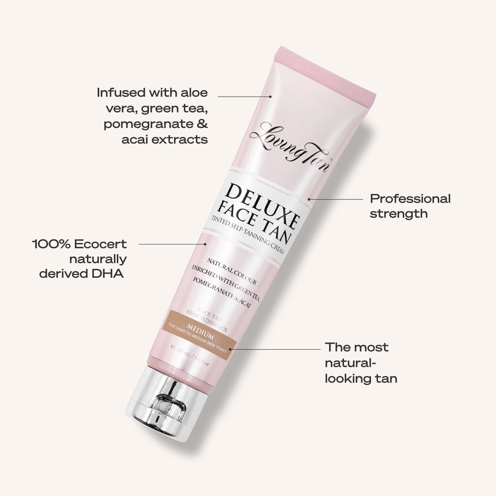 Loving Tan Deluxe Face Self Tanner: uso diario seguro para rostro