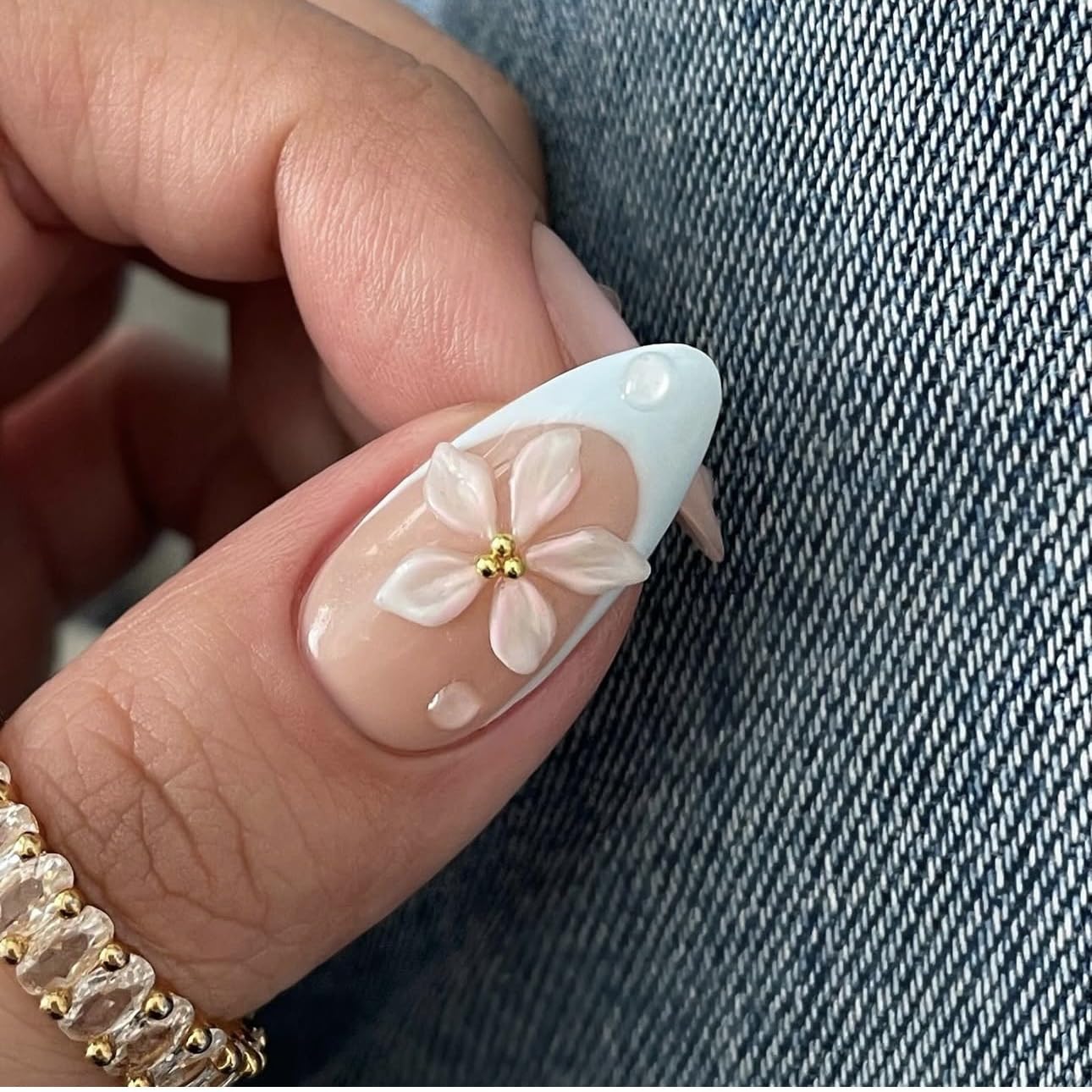 LPOODDNU acabado brillante en uñas postizas