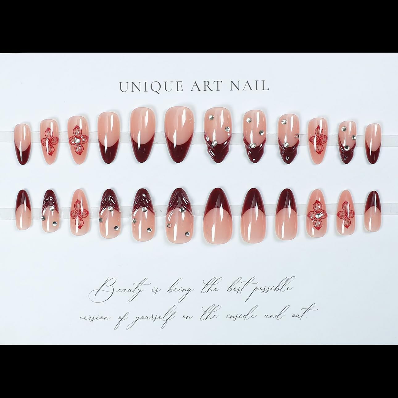 Uñas LPOODDNU con pegatinas adhesivas para aplicación rápida y limpia
