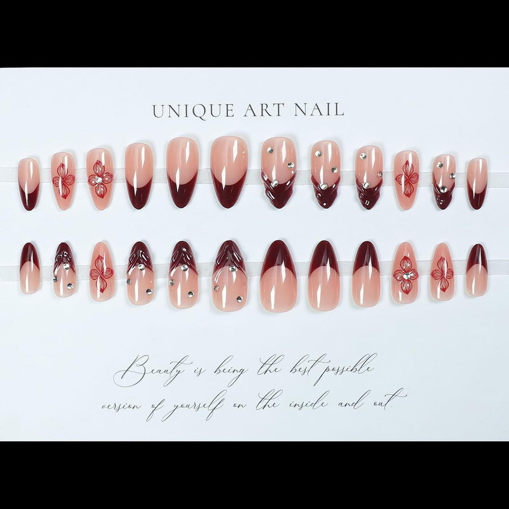 Uñas LPOODDNU con pegatinas adhesivas para aplicación rápida y limpia