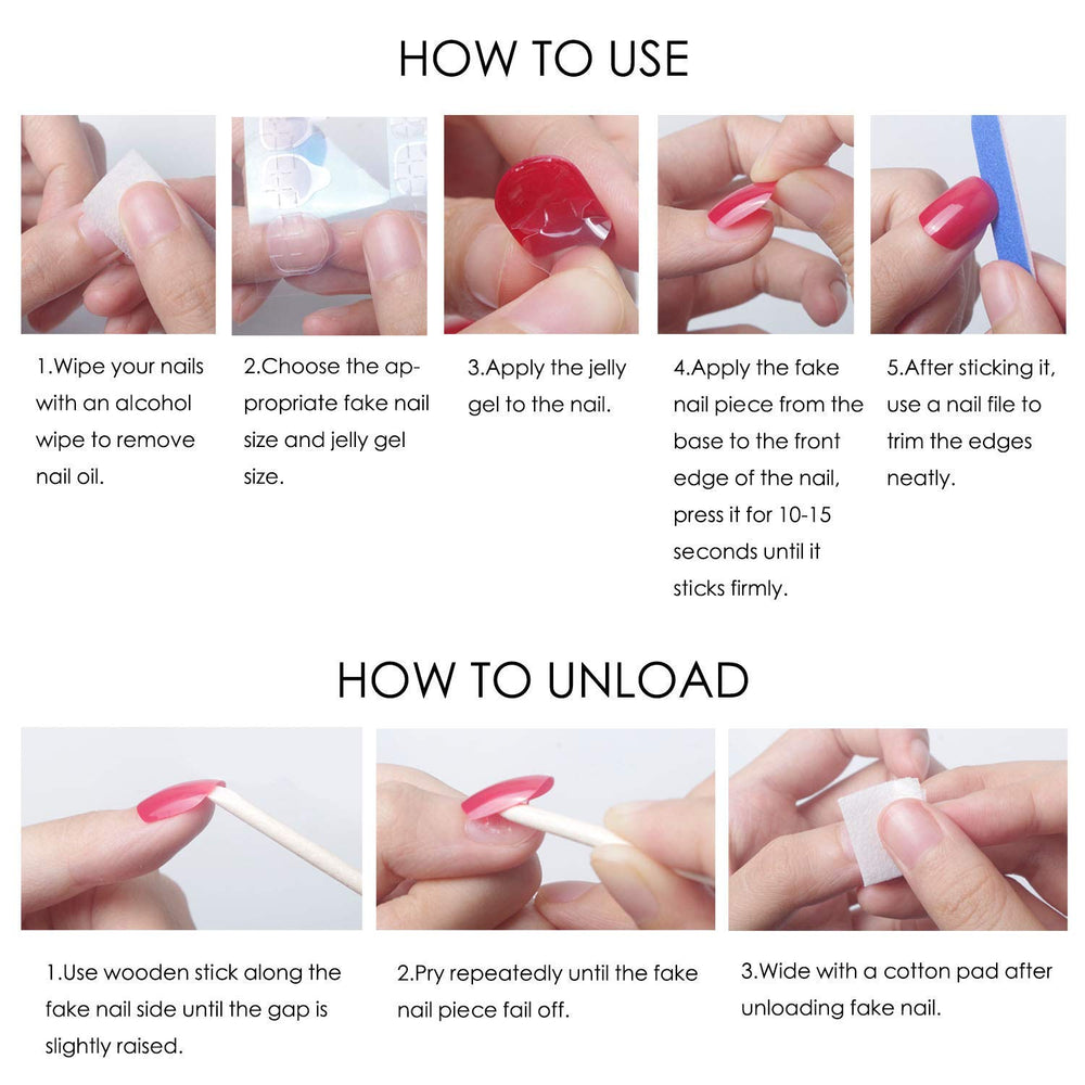 Uñas LPOODDNU para bricolaje en casa con estilo de salón