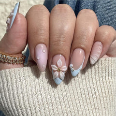 LPOODDNU uñas con borde francés para un look sofisticado