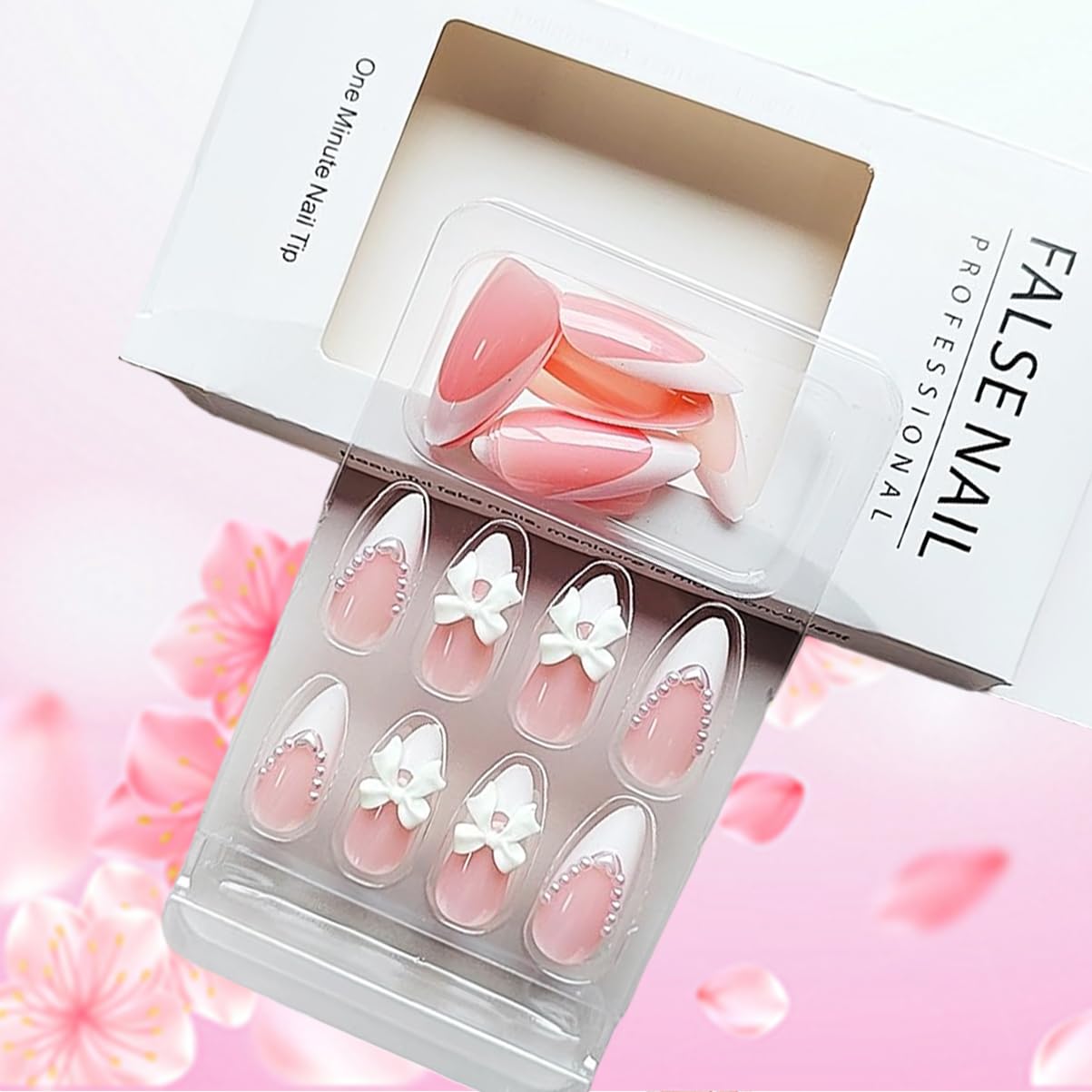 LRKNNO kit de uñas con adhesivo para manicura rápida en casa.