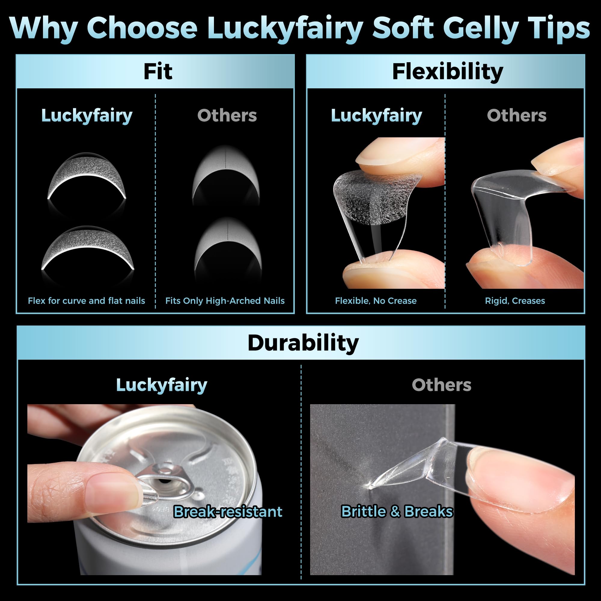 Luckyfairy claridad brillante permite dar forma y decorar con facilidad.