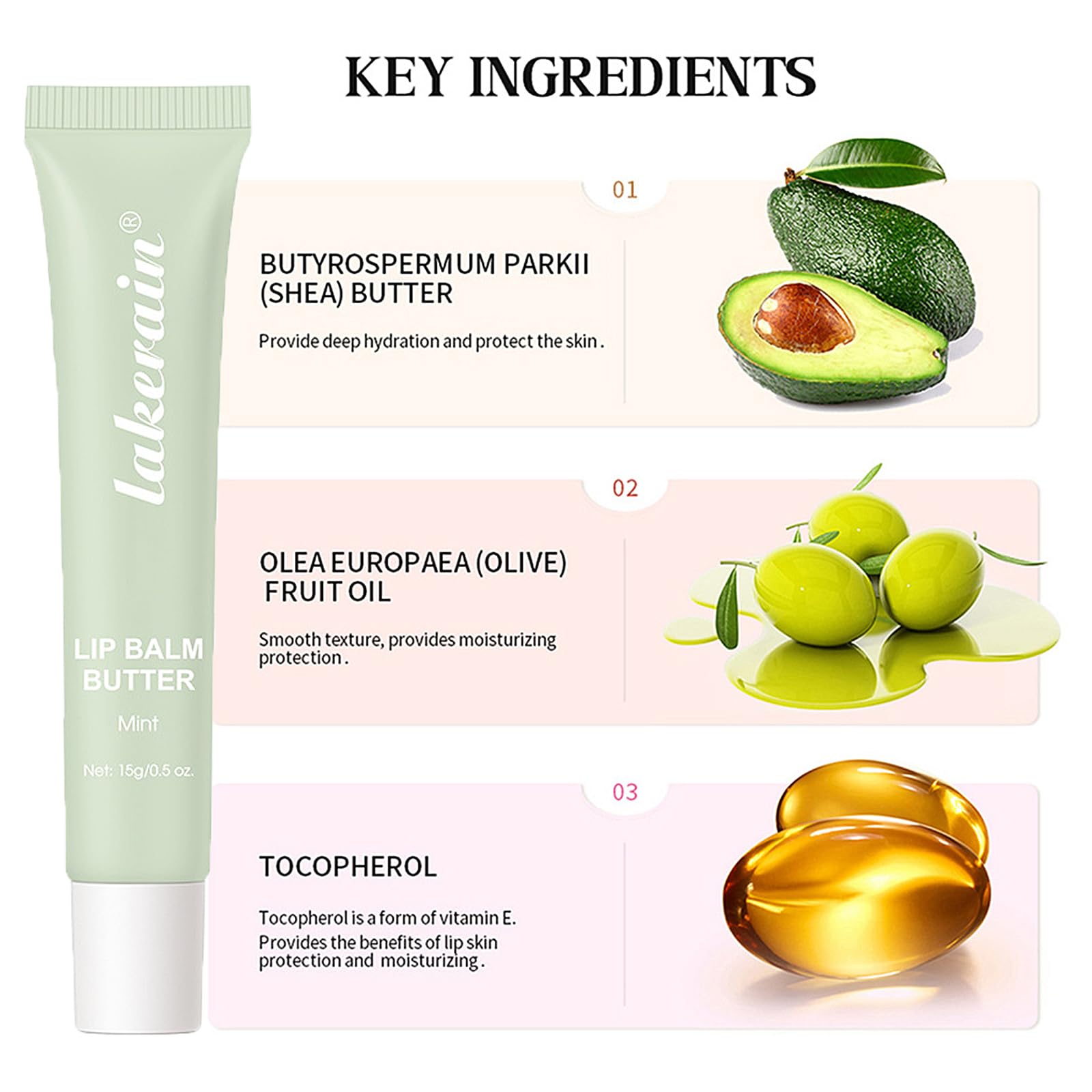 LuckNest balsamo labial nutritivo con manteca de karite y cupuacu.