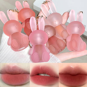 LuckNest labial-conejito-llavero 2en1, práctico para llevar en llavero y colorear al instante.