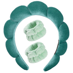 Luckybear cinta para cabello durante lavado facial, mantiene el cabello apartado.