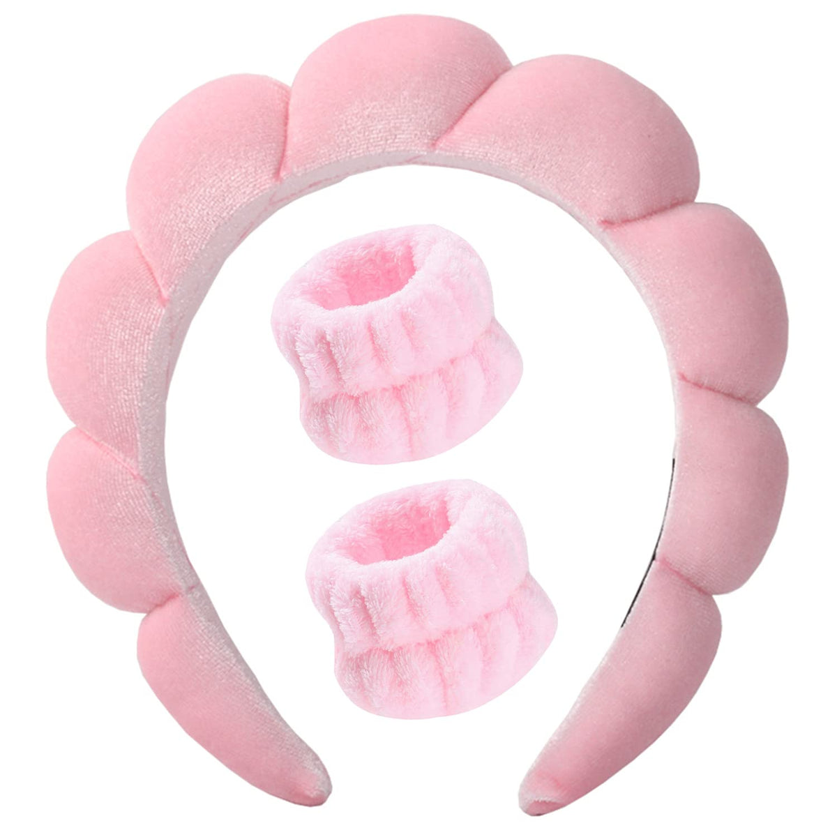 Luckybear cinta cabeza spa para rostro, mantiene el pelo fuera del rostro durante el lavado.