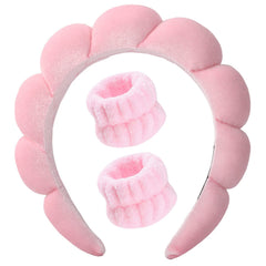 Luckybear cinta cabeza spa para rostro, mantiene el pelo fuera del rostro durante el lavado.