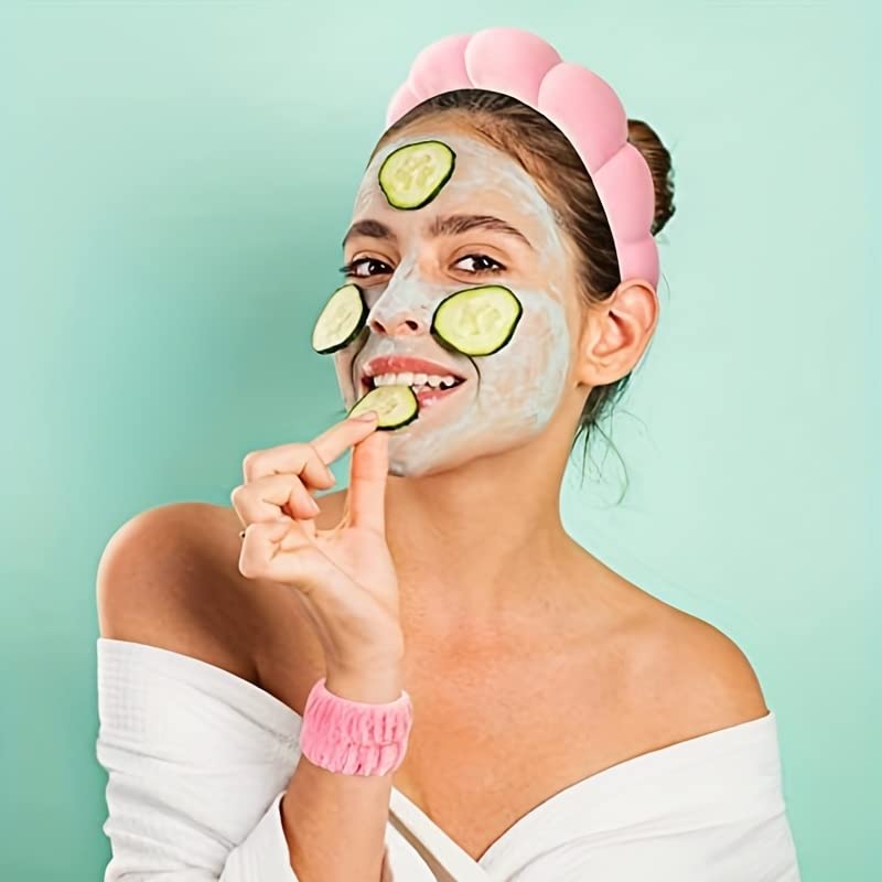 Luckybear cinta cabeza para spa y mascarilla, uso versátil.