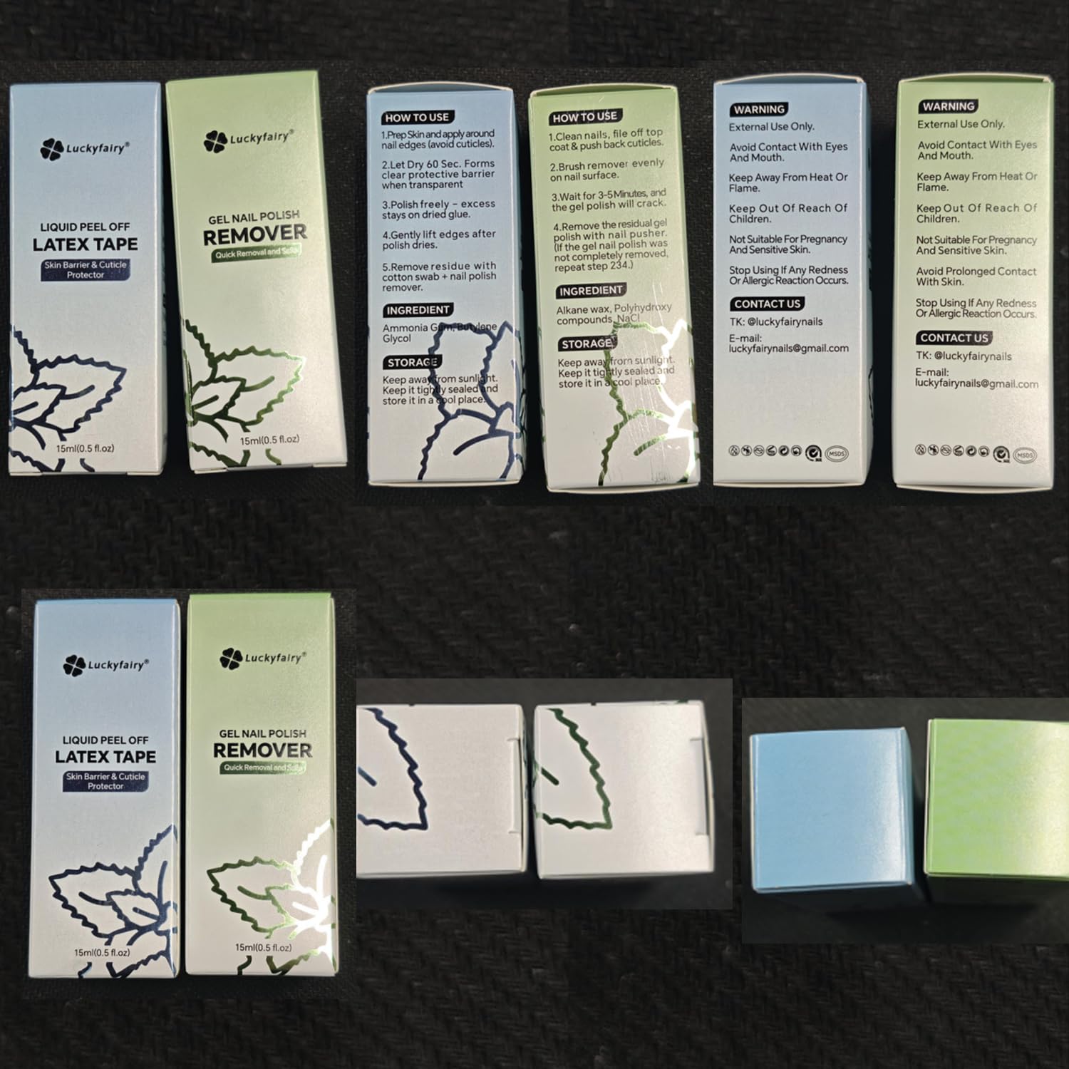 Luckyfairy Aceite hidratante para uñas y cutículas tras la remoción