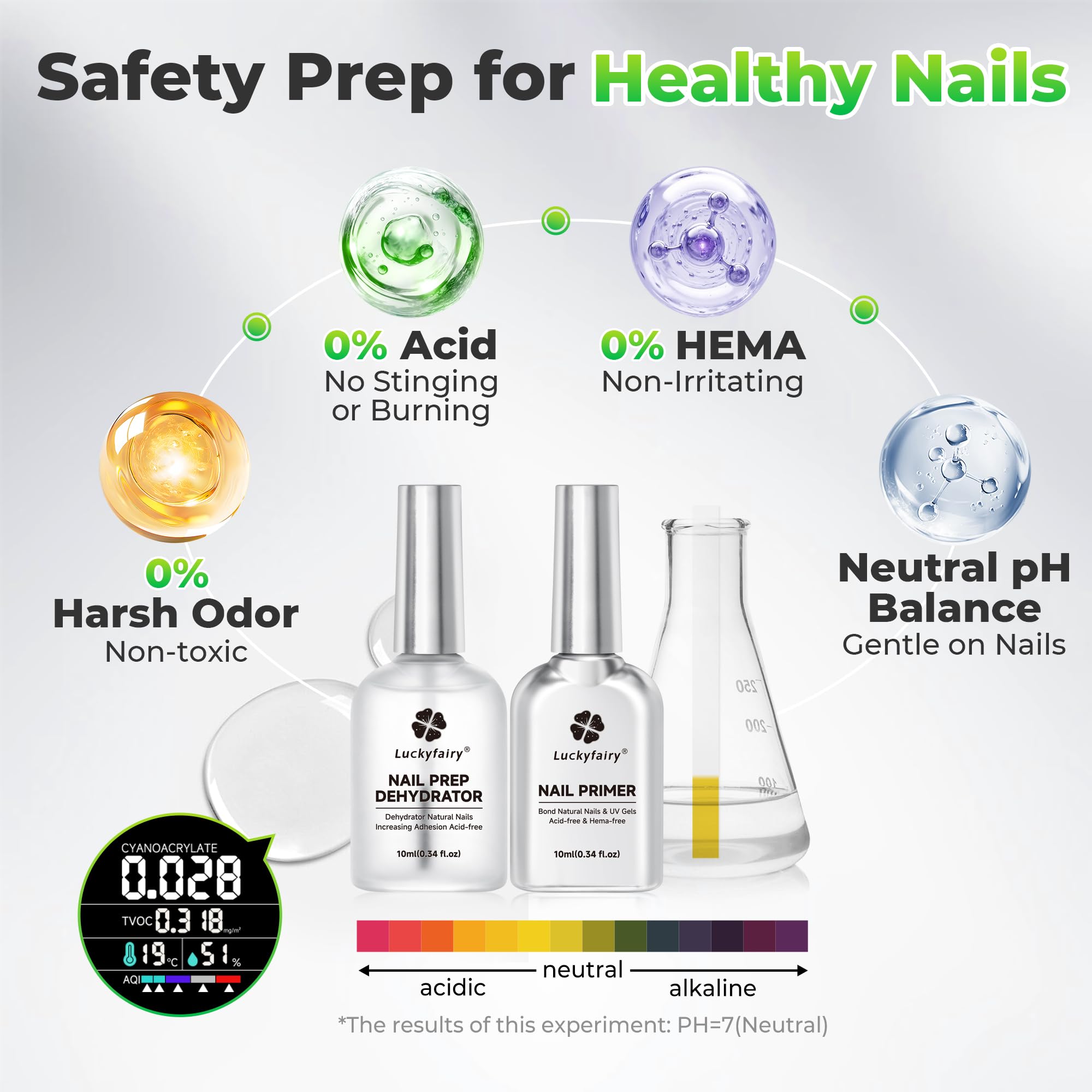 Luckyfairy base de uñas mejora adherencia y prolonga la duración de la manicura.