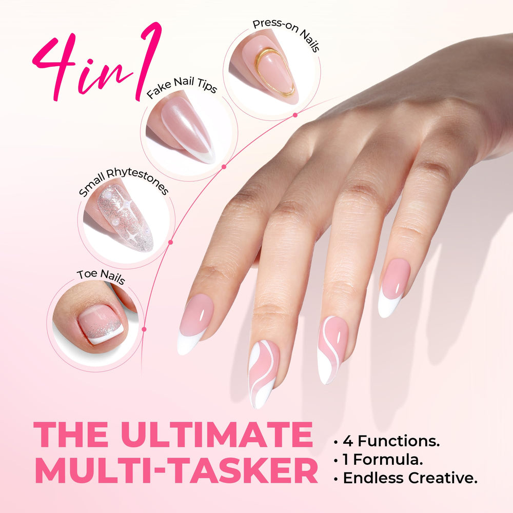 Luckyfairy fórmula suave para uso diario en uñas sin irritación.