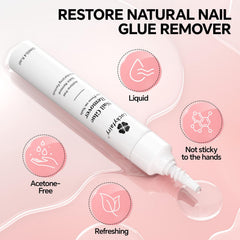 Luckyfairy removedor de uñas, aplicación rápida sin necesidad de acetona.
