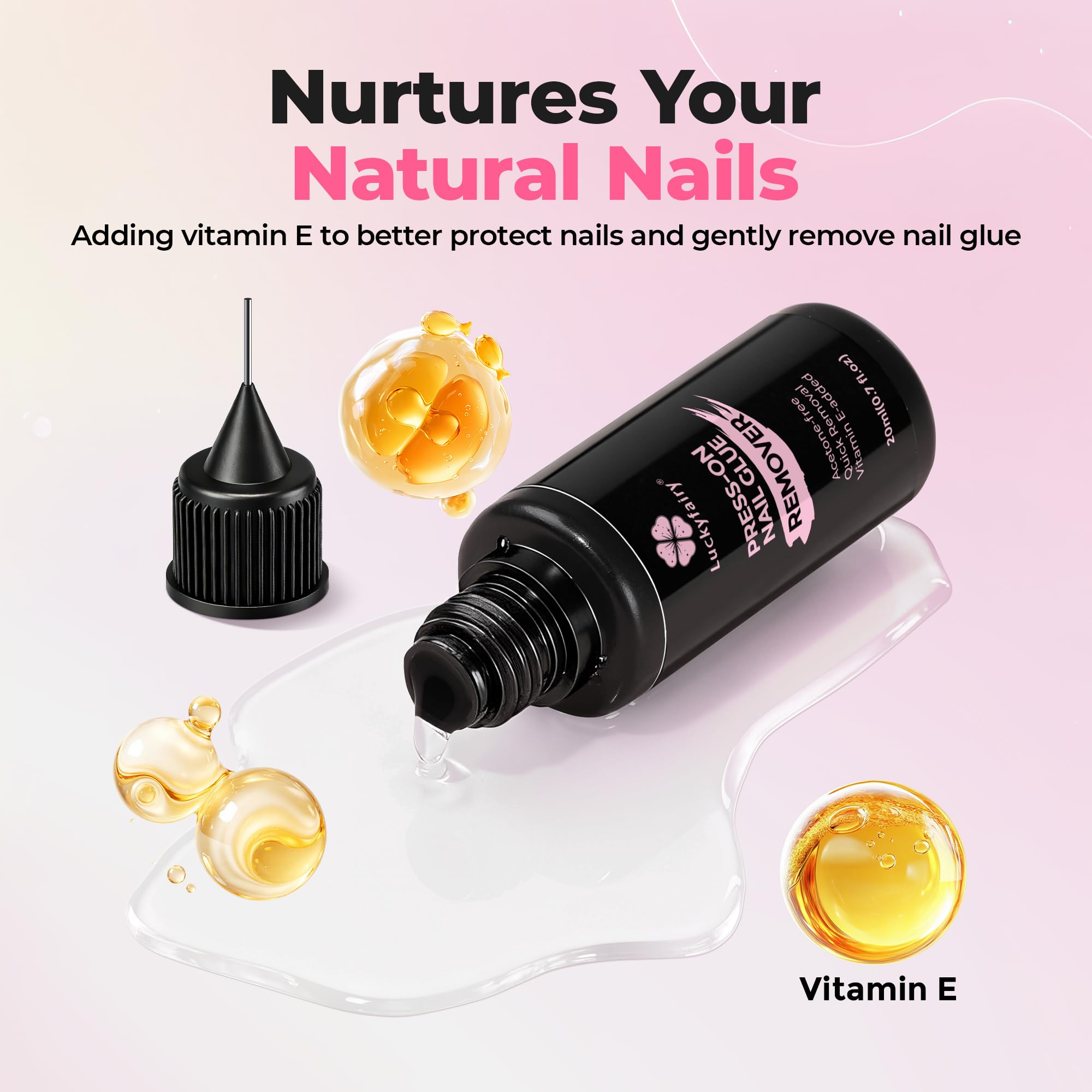 Luckyfairy resultado-rapido-2minutos, remoción cómoda en minutos para cambios de uñas.