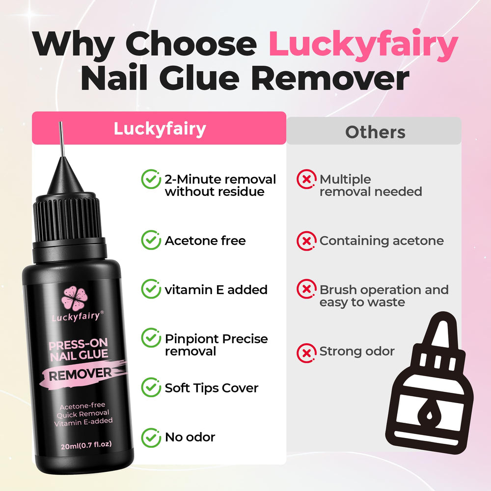 Luckyfairy textura-nutritiva-uñas, fórmula enriquecida para mantener uñas fuertes tras la remoción.