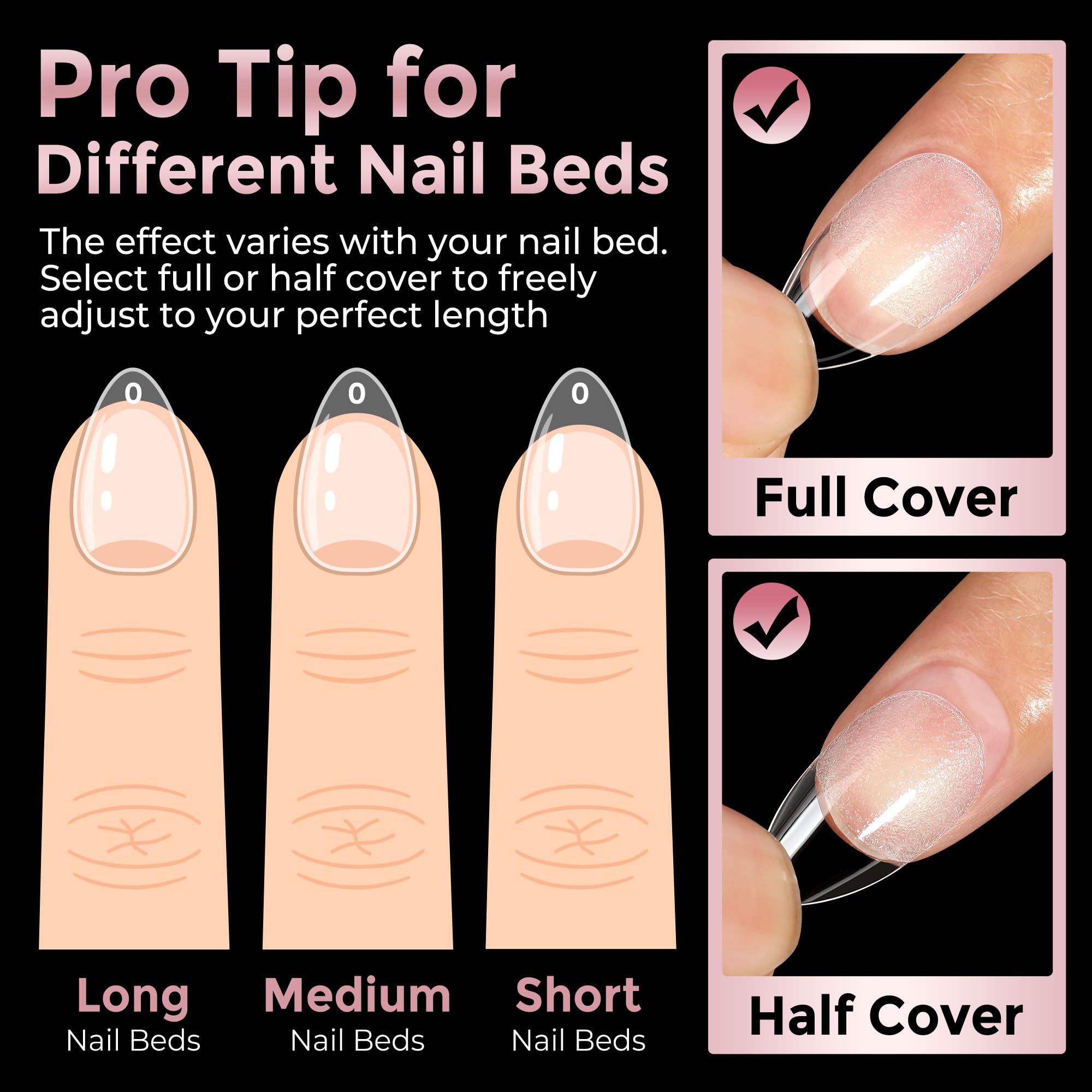 Luckyfairy tips preformados fáciles de cortar.