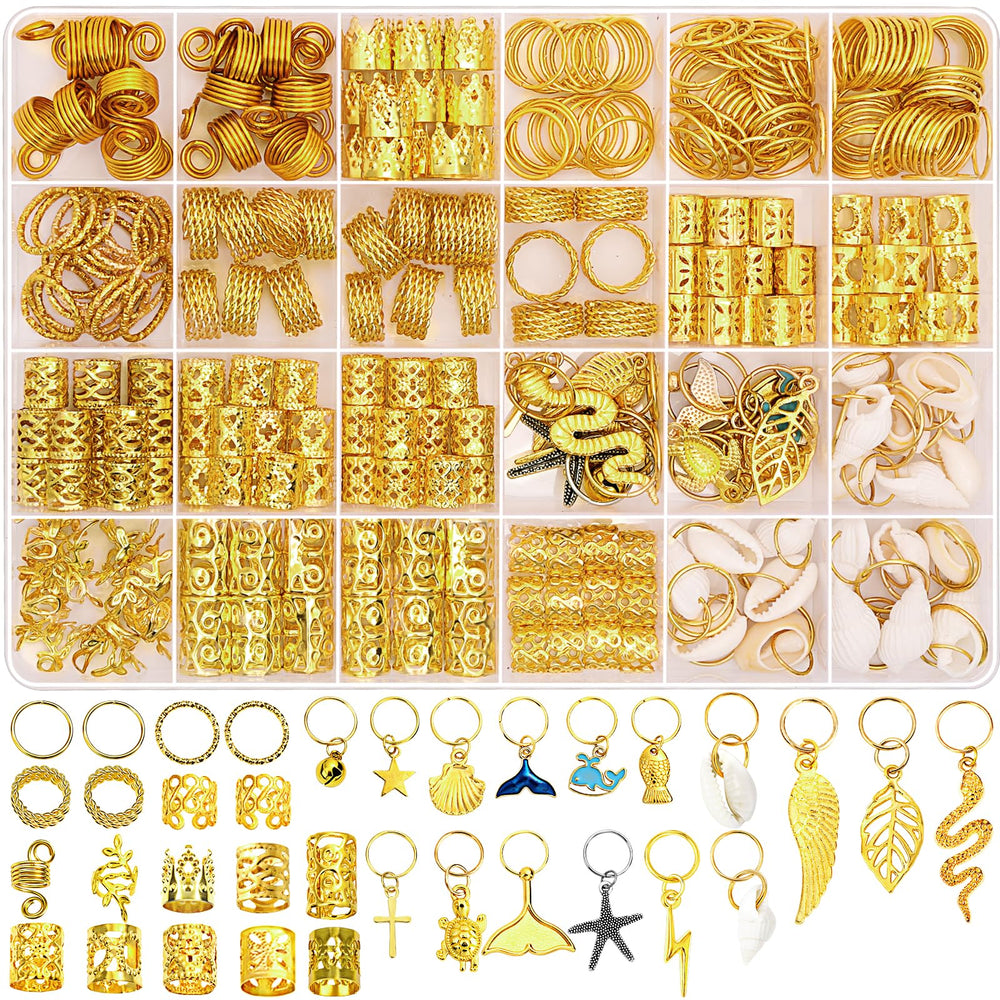 Lucomb joyas para cabello 314 piezas para trenzas