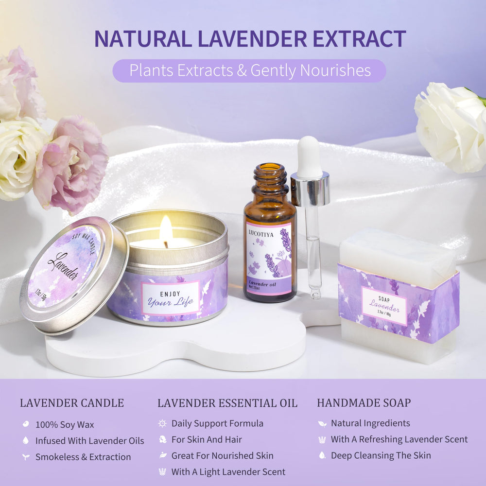 Bomba de baño lavanda LUCOTIYA, burbujea para un baño calmante.