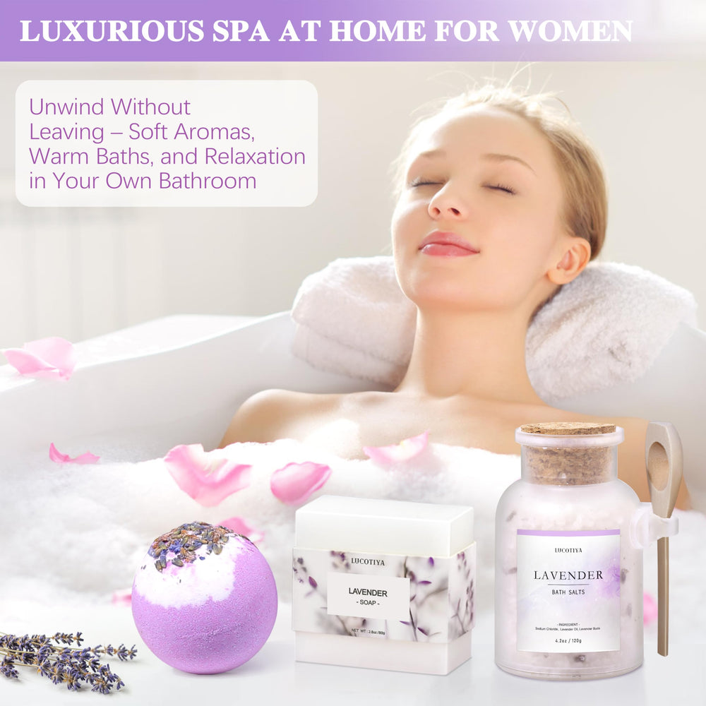 Crema de manos LUCOTIYA con lavanda, hidratación suave para piel seca.