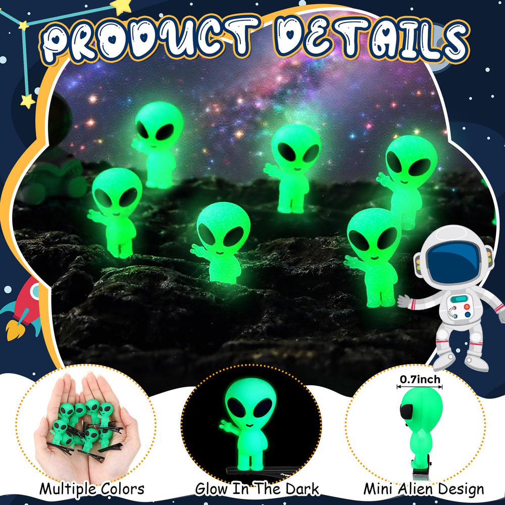 Figura alienígena verde Luinabio de 1,5 cm para peinados divertidos