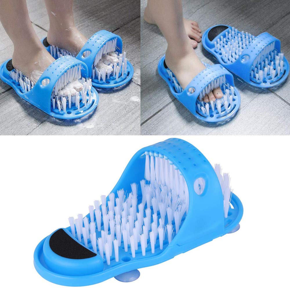LUITON cepillo de pie para ducha con confort y exfoliación.