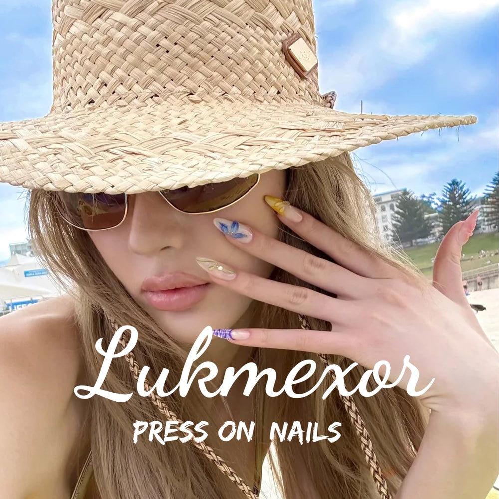 Lukmexor uñas reutilizables con brillo cómodo y duradero