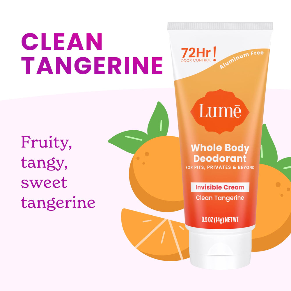 Aroma mandarina limpia de Lume para sensación fresca